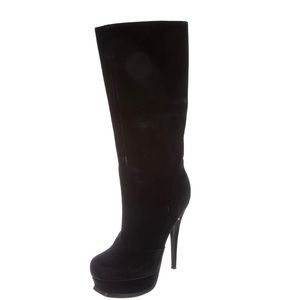 Saint Laurent Suede platform boots